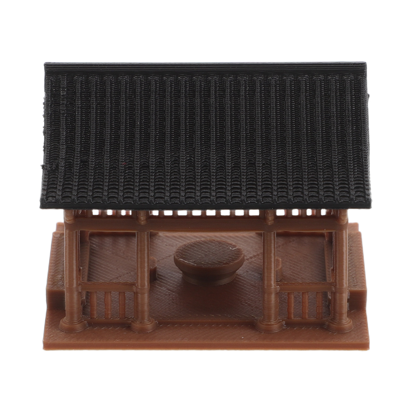 Bonsai Garden Landscape Design - Statue de mini-pavillon hexagonal au design