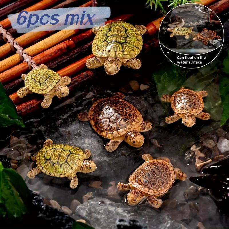 Bonsai Garden Miniature - 6 mini-statues de tortues pour la