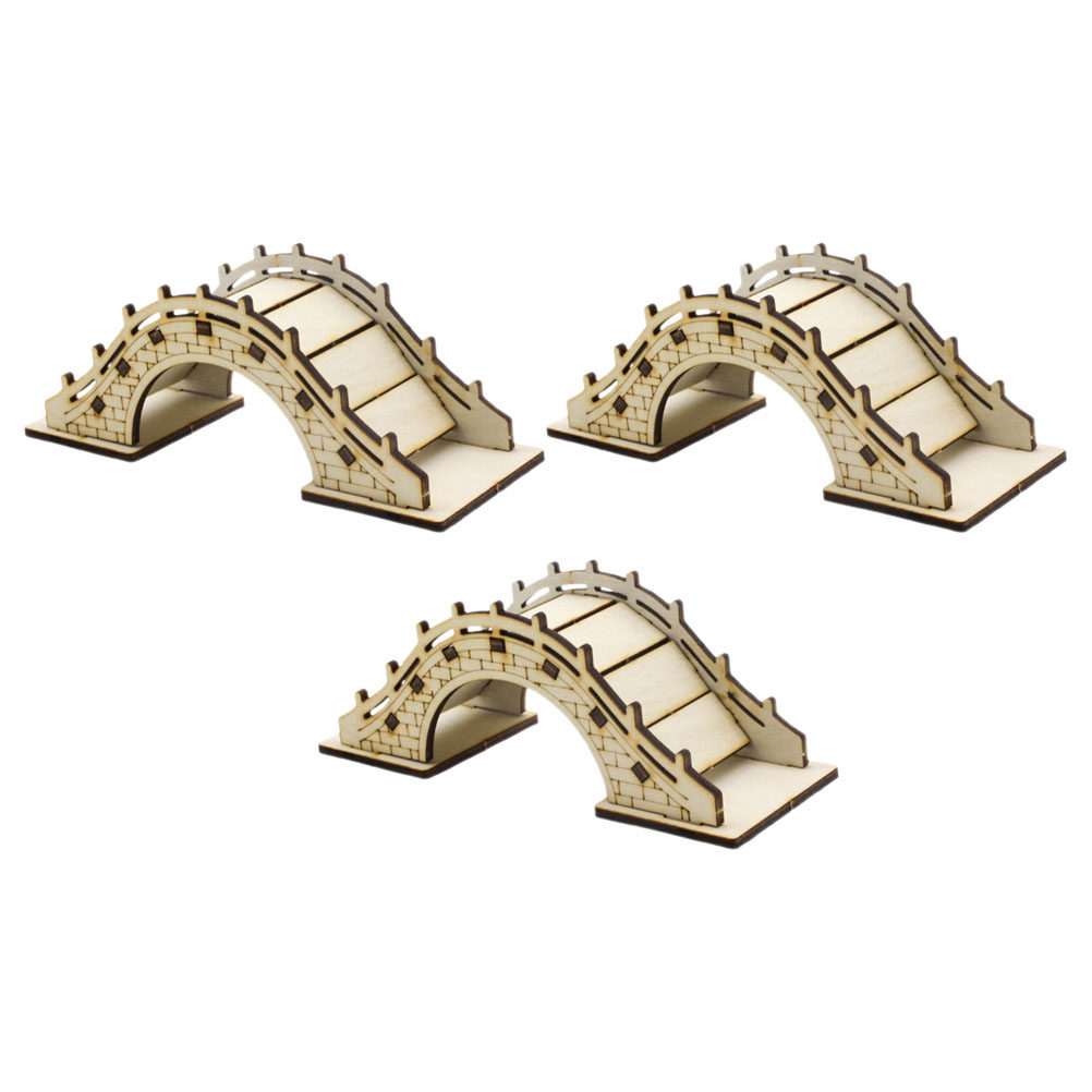 Bonsai Garden Landscape Design - 3 Ponts en arche miniatures en