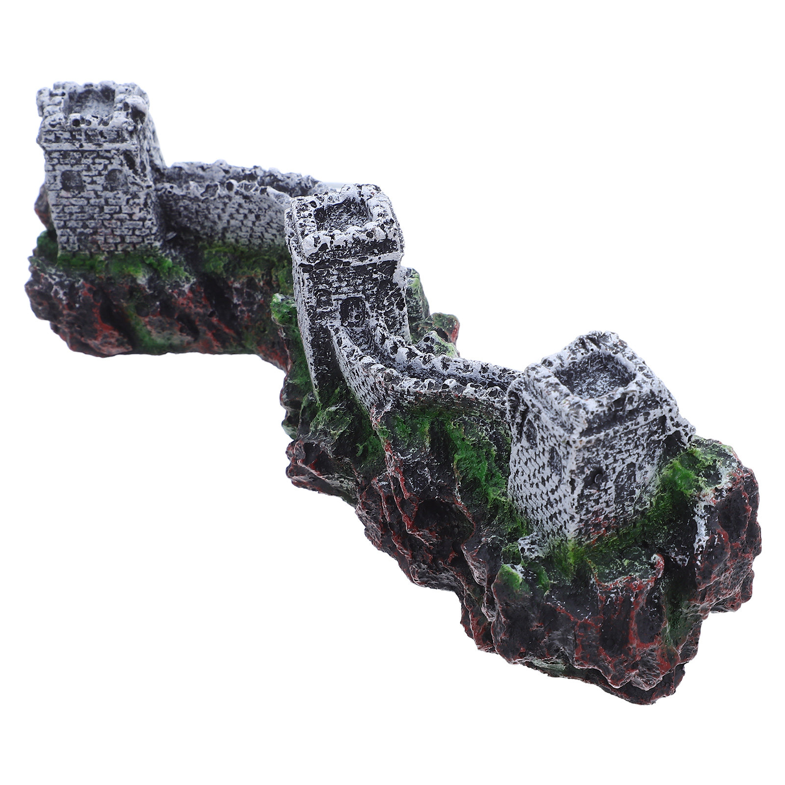 Bonsai Garden Landscape Design - Sculpture miniature en résine d'architecture chinoise,
