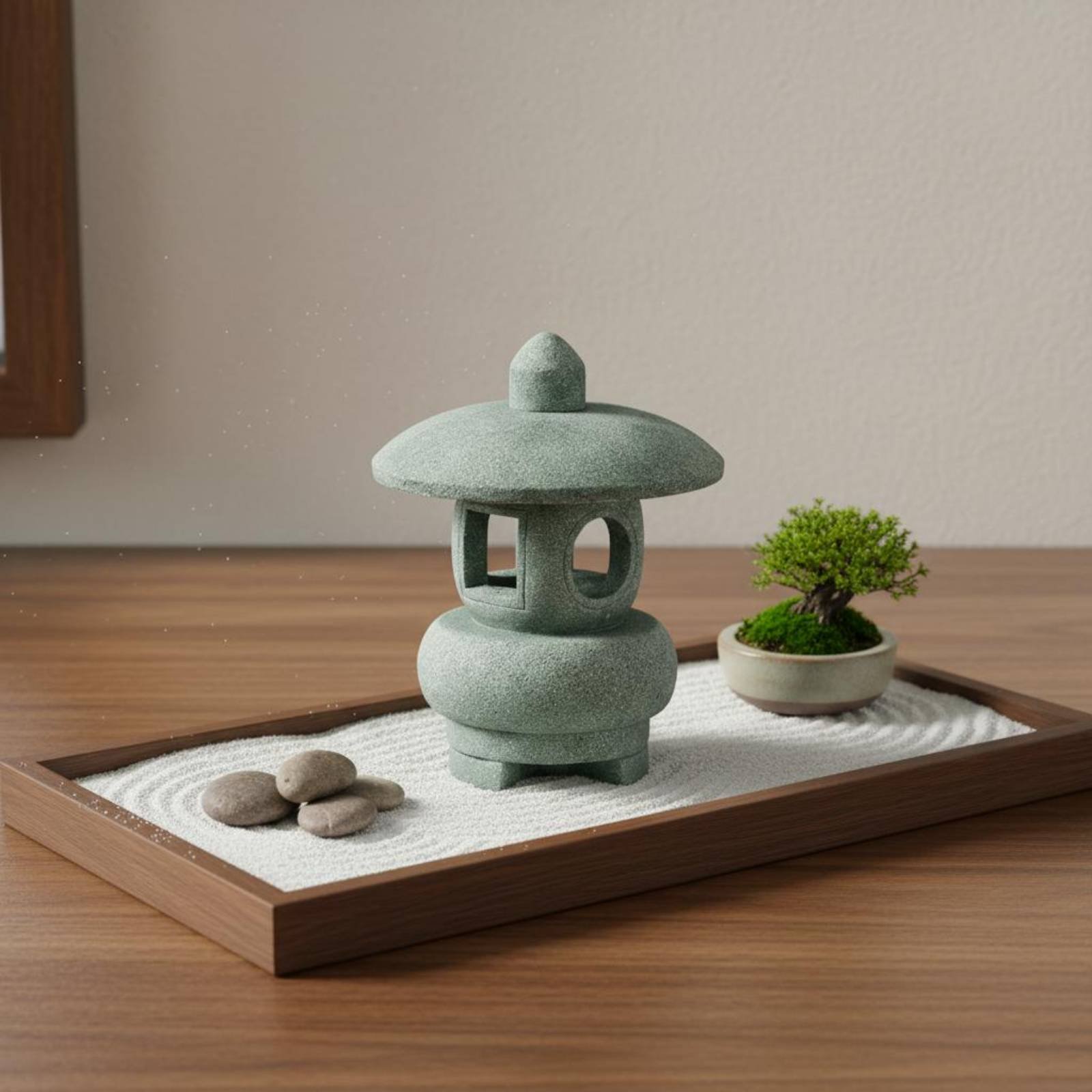 Lanterne miniature en pierre,  - Bonsai Garden Miniature avis et prix
