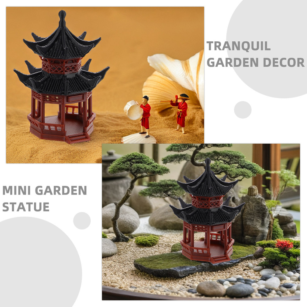 Sculpture de pavillon miniatur - Bonsai Garden Landscape Design avis et prix