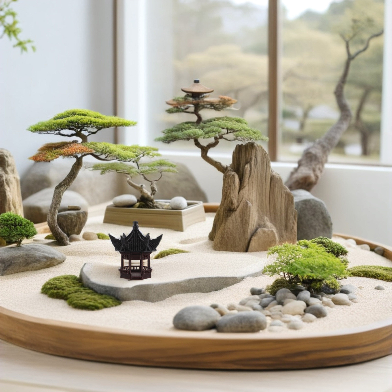 Ornement paysager miniature en - Bonsai Garden Landscape Design avis et prix