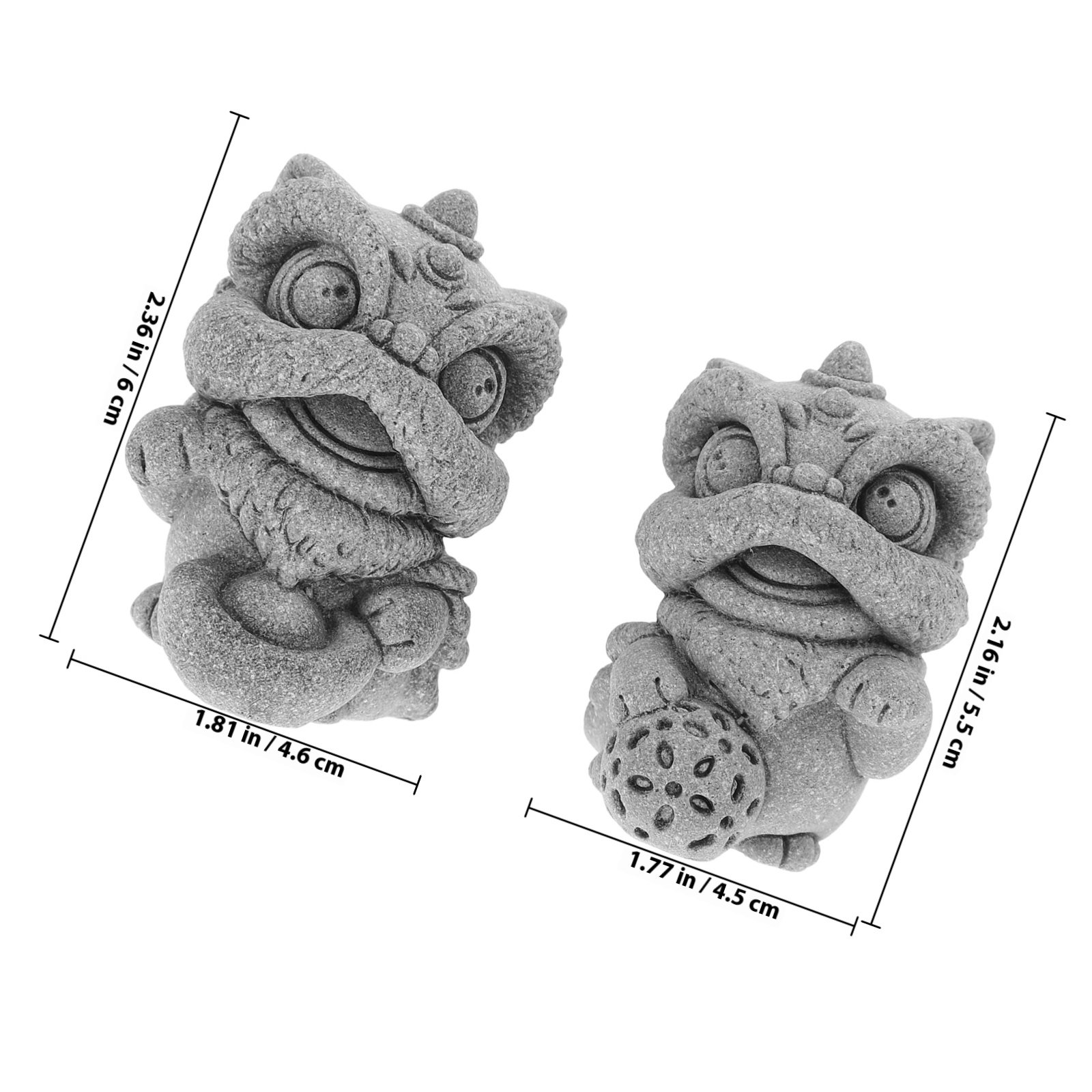 1 paire de petites statues de  - Bonsai Garden Miniature avis et prix