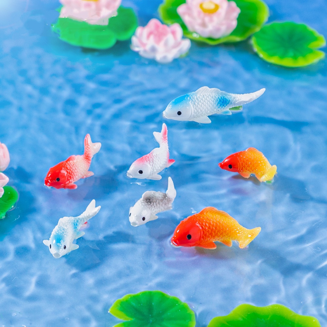 Figurines de poisson rouge en  - Bonsai Garden Miniature avis et prix