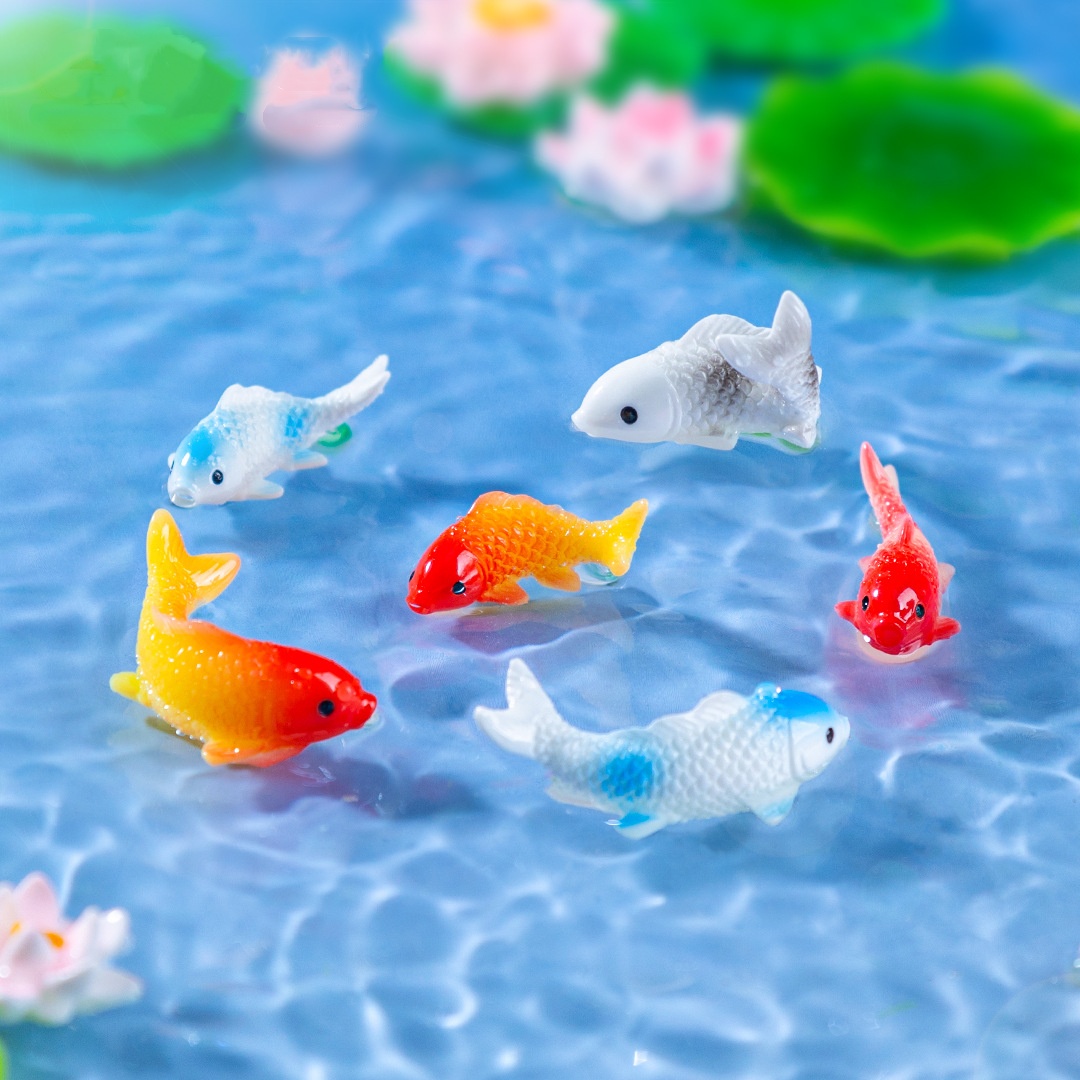 Figurines de poisson rouge en  - Bonsai Garden Miniature avis et prix