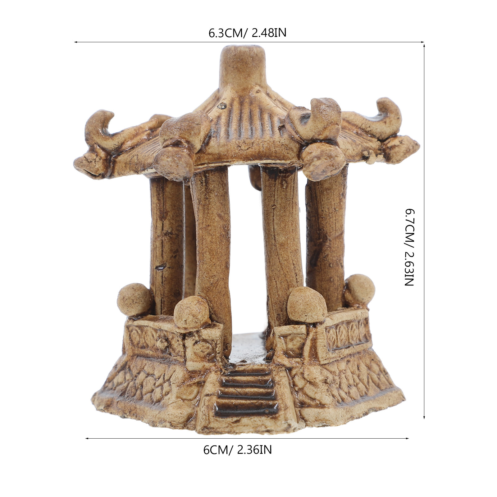 Mini pagode hexagonale en céra - Bonsai Garden Miniature avis et prix