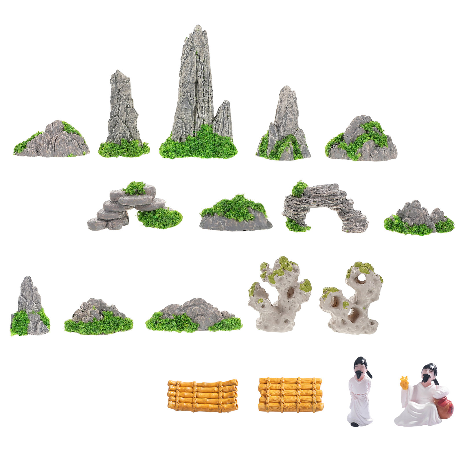 18 pièces de décorations minia - Bonsai Garden Miniature avis et prix