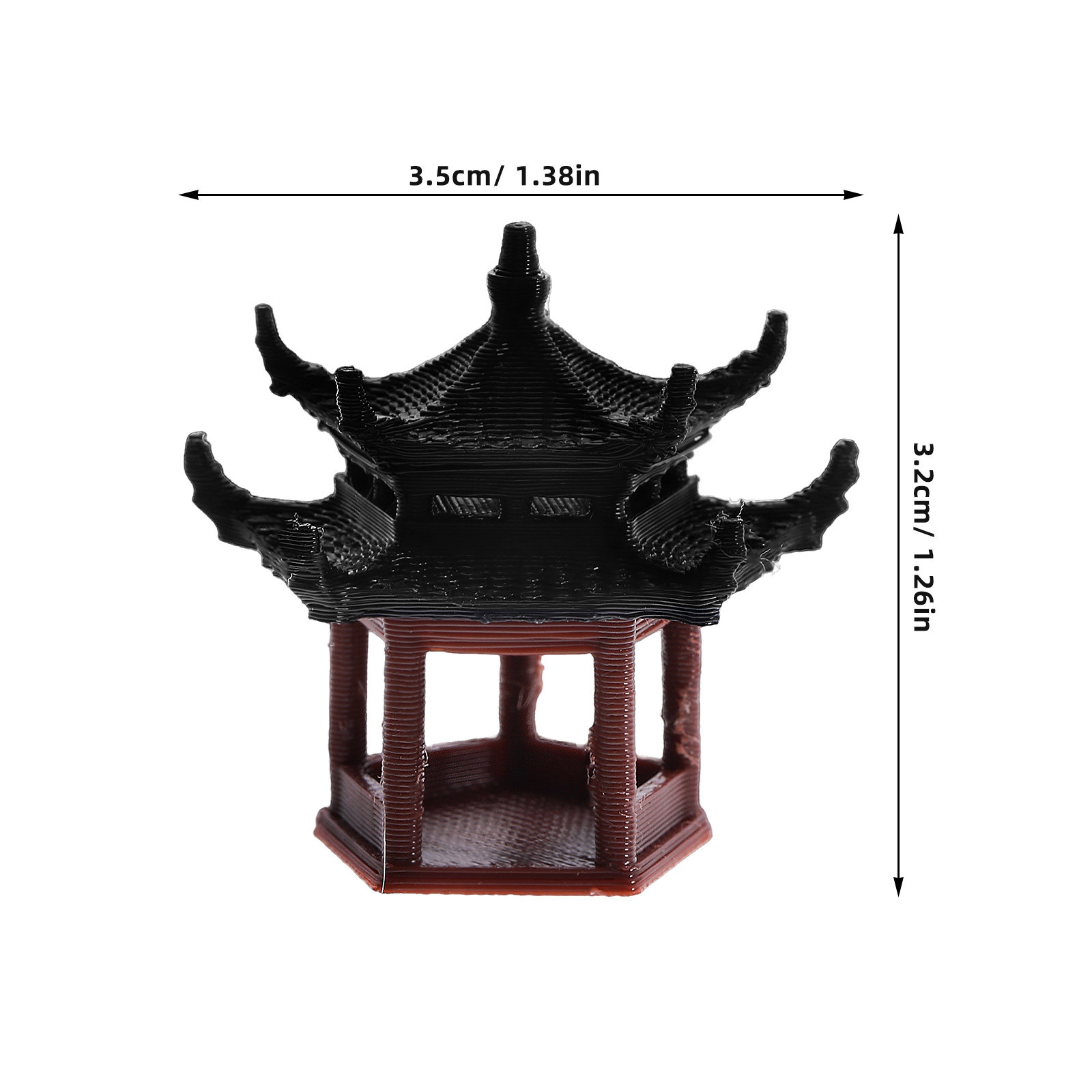 Mini-pagode de 3,5 cm à double - Bonsai Garden Landscape Design avis et prix