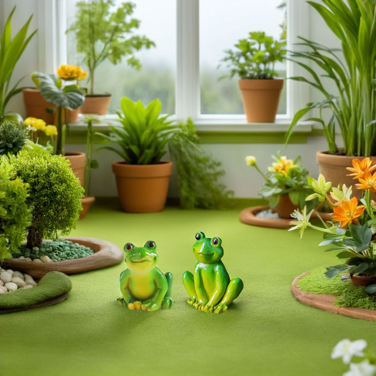 4 pièces de mini-grenouilles e - Bonsai Garden Landscape Design avis et prix