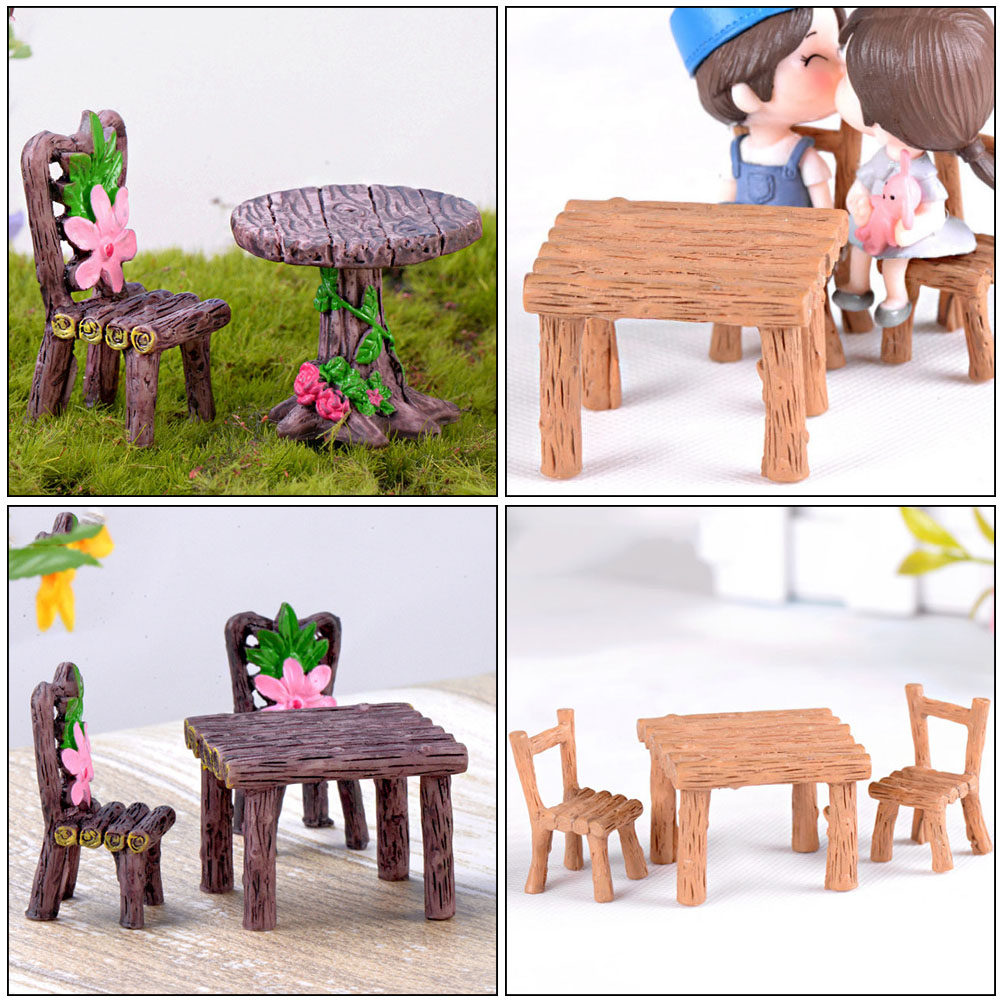 5 ensembles de mini chaises et - Bonsai Garden Miniature avis et prix